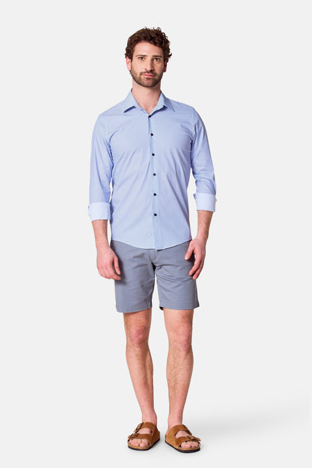Hemd met lange mouwen - blauw