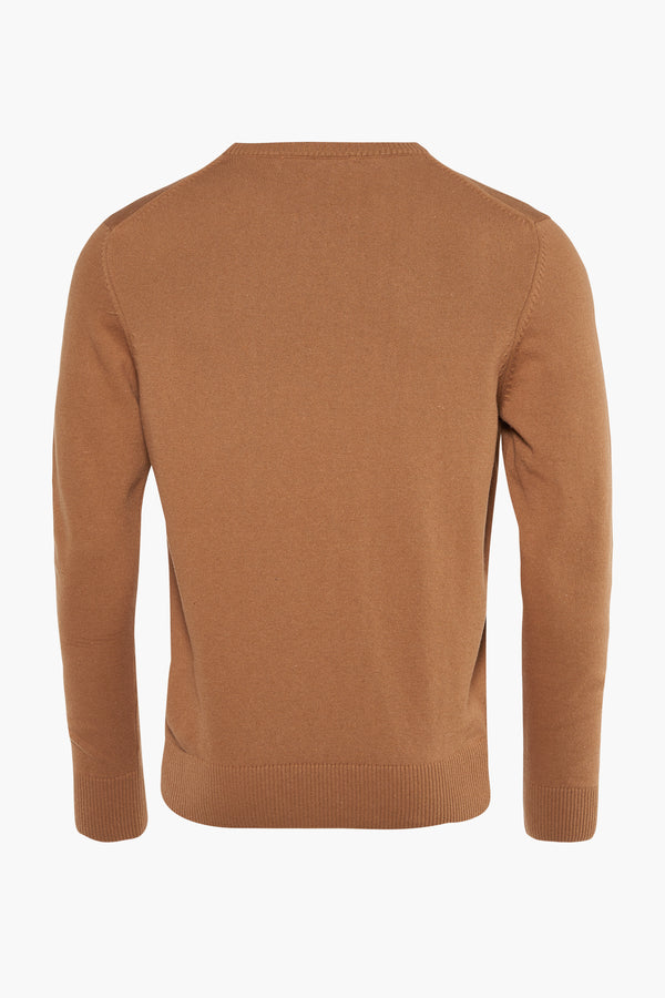 Pull col O Beige - Bruce & Butler