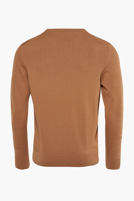 Pull met ronde hals - beige