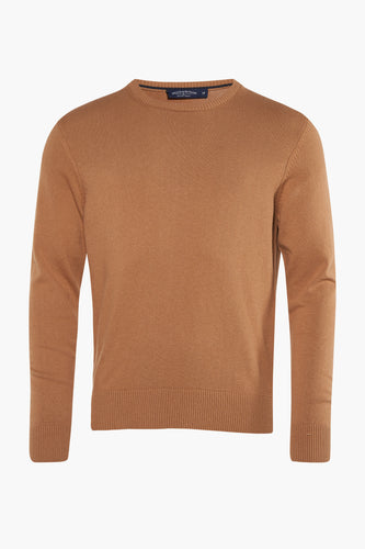 Pull met ronde hals - beige - Bruce & Butler