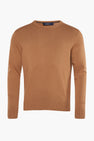 Pull met ronde hals - beige