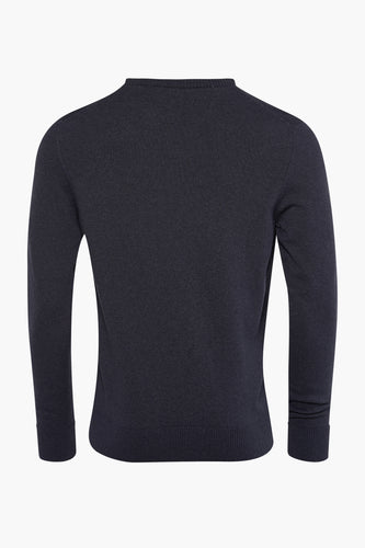 Pull met ronde hals - blauw