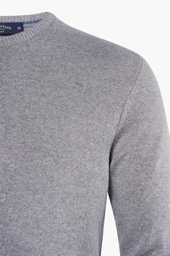 Pull met ronde hals - grijs - Bruce & Butler