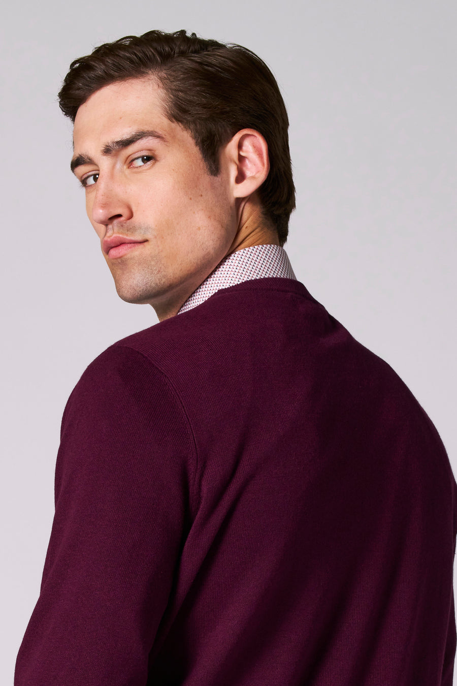 Pull met ronde hals - bordeaux - Bruce & Butler