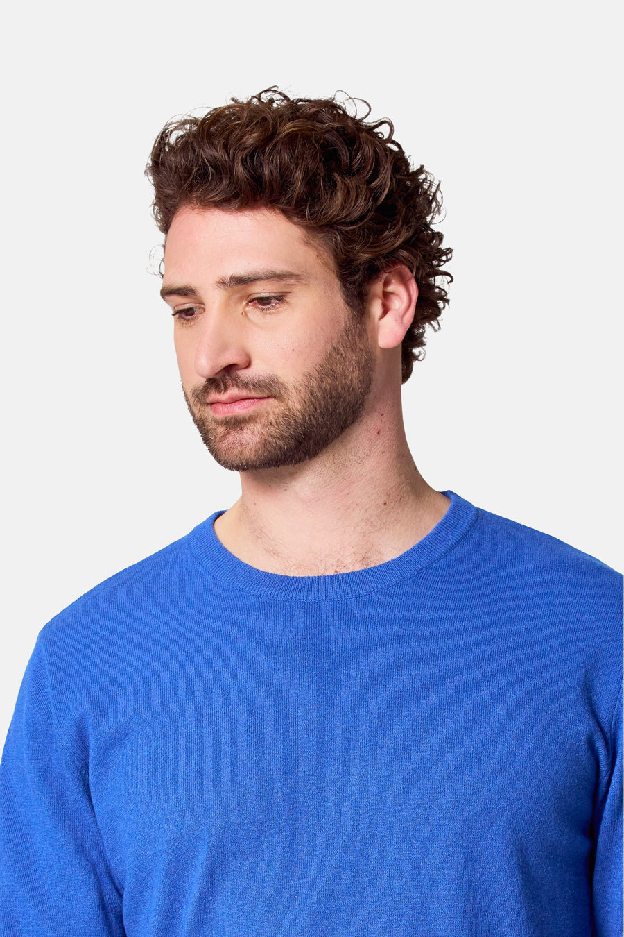 Pull met ronde hals - blauw - Bruce & Butler