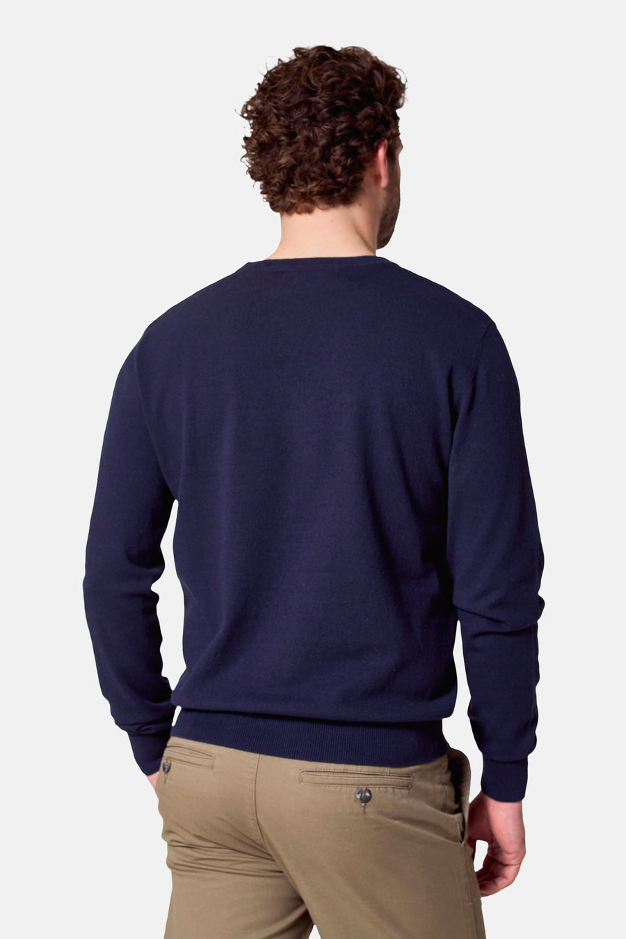 Pull à col rond - Bleu foncé