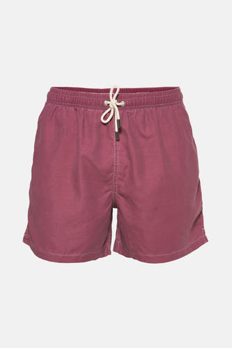 Maillot de bain Bordeaux de Bruce & Butler, avec une poche brodée et une ceinture élastique.
