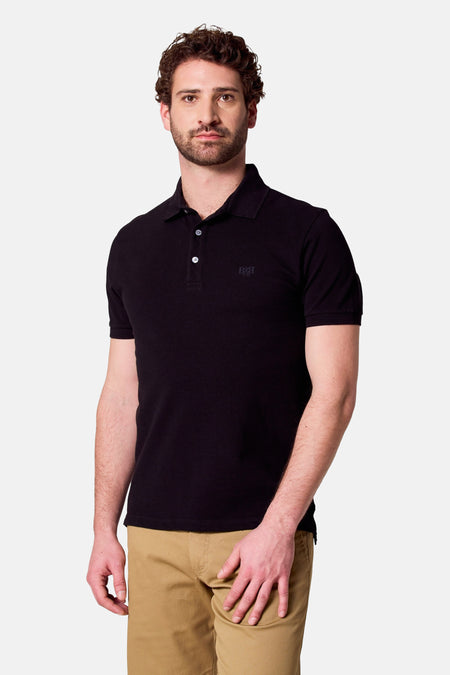 Polo met korte mouwen - zwart
