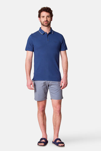 Polo met korte mouwen - blauw