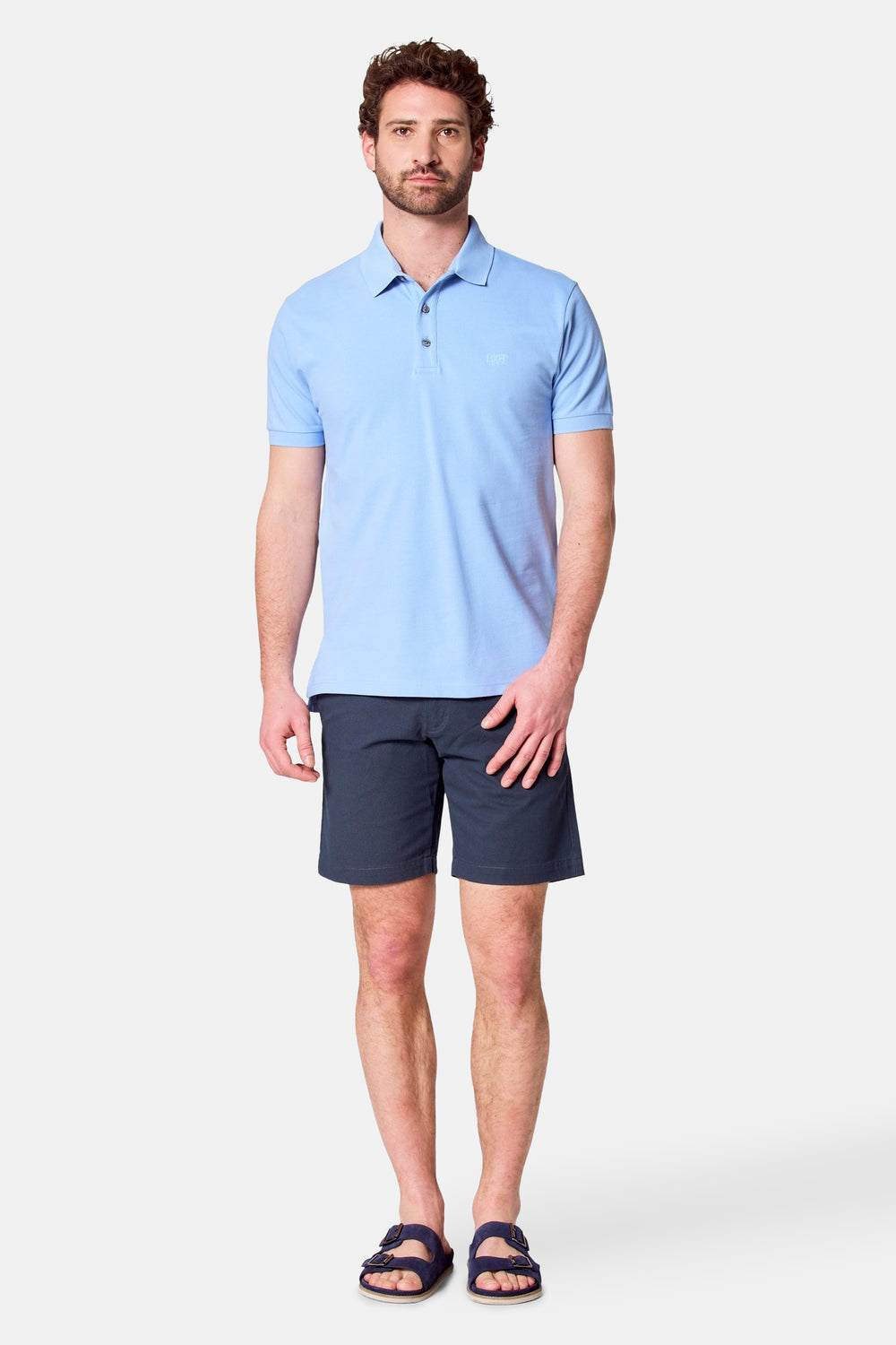 	Heren tops polo korte mouw Bleu - Bruce & Butler