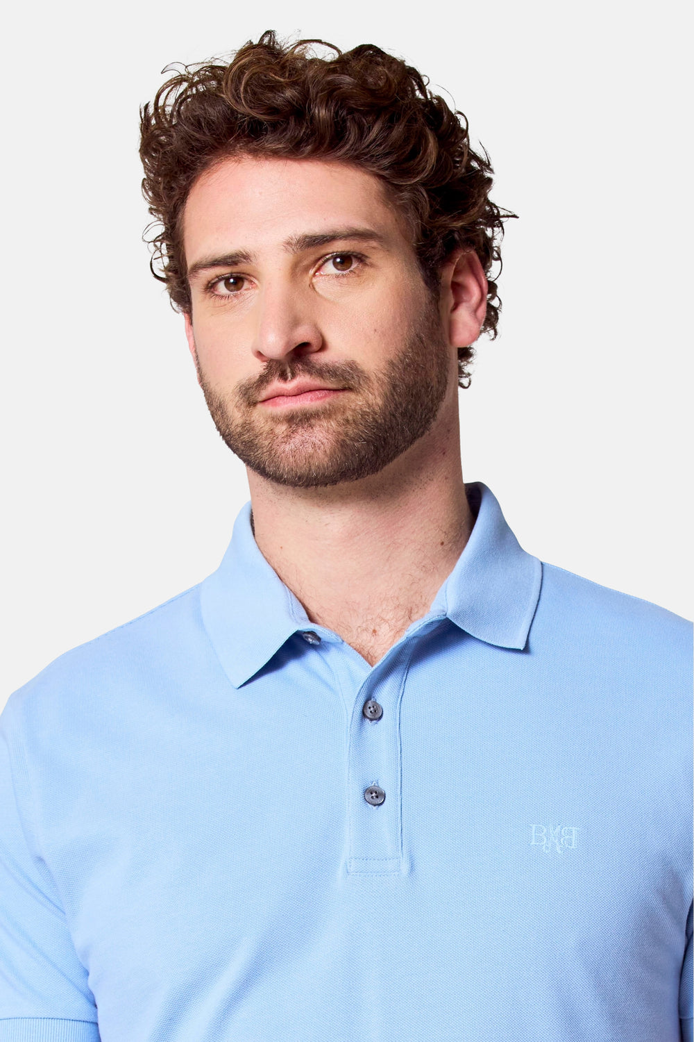 	Heren tops polo korte mouw Bleu - Bruce & Butler