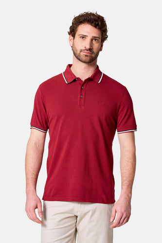 Polo met korte mouwen - bordeaux