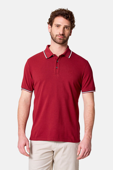 Polo à manches courtes - bordeaux