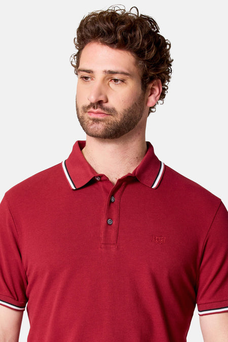 Polo met korte mouwen - bordeaux