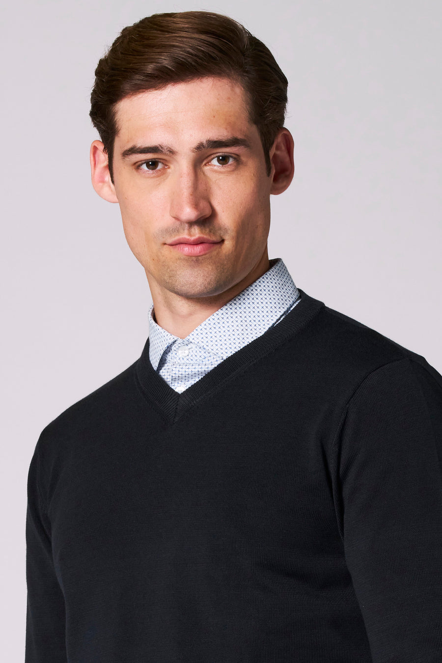 Pull met V-hals - Donkerblauw - Bruce & Butler