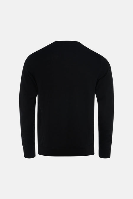 Pull met V-hals - zwart