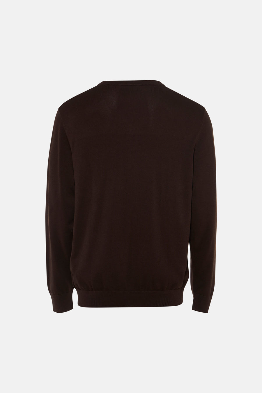 Pull à col en V - brun