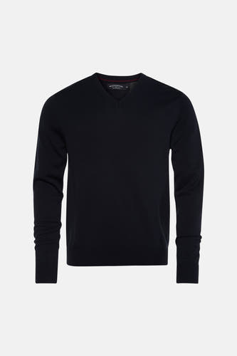 Pull met V-hals - Donkerblauw