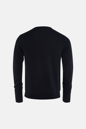 Pull met V-hals - Donkerblauw