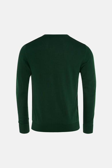 Pull met V-hals - groen