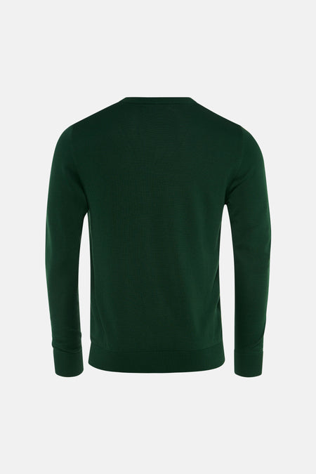Pull met V-hals - groen