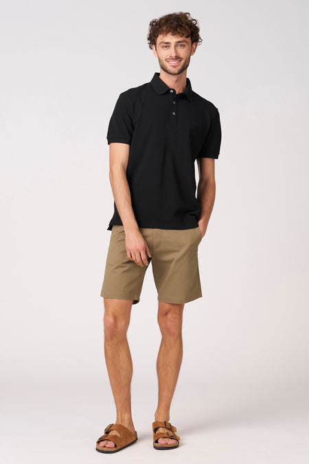 Polo met korte mouwen - zwart