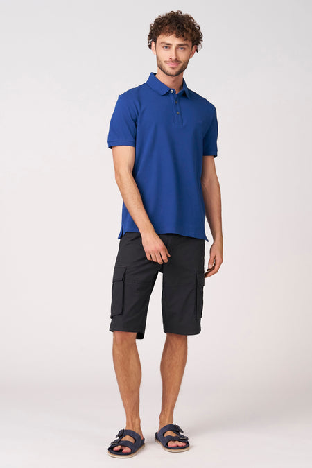 Polo met korte mouwen - blauw