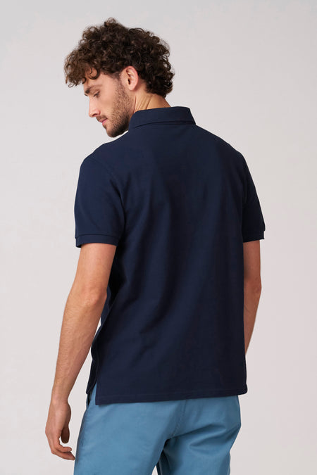 Polo met korte mouwen - blauw