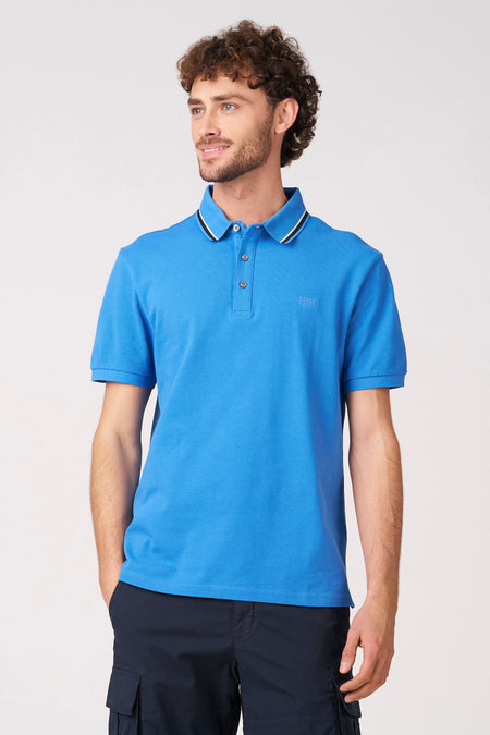 Polo met korte mouwen - blauw