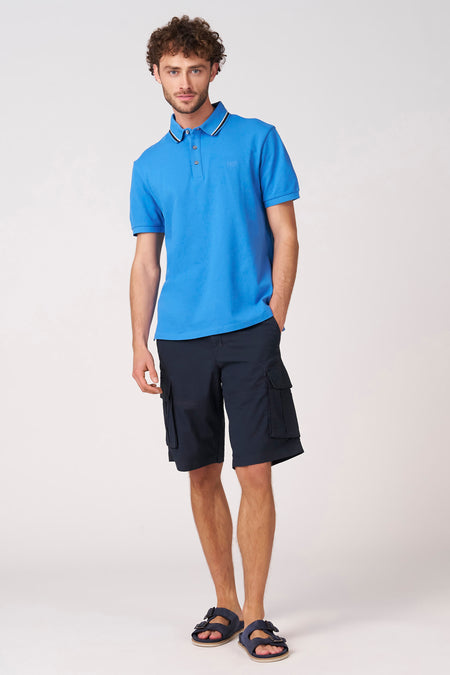 Polo met korte mouwen - blauw