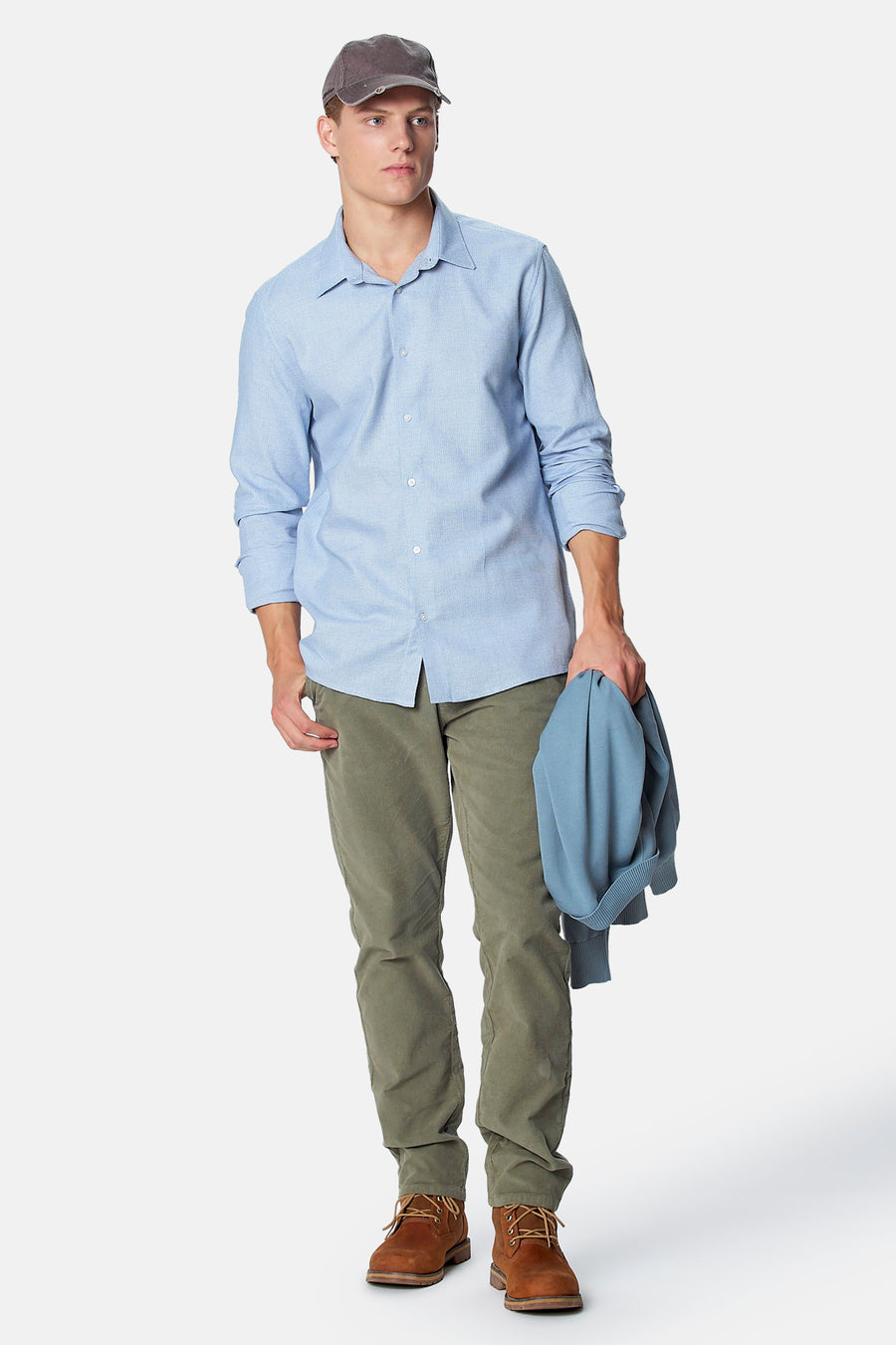 Hemd met lange mouwen - blauw