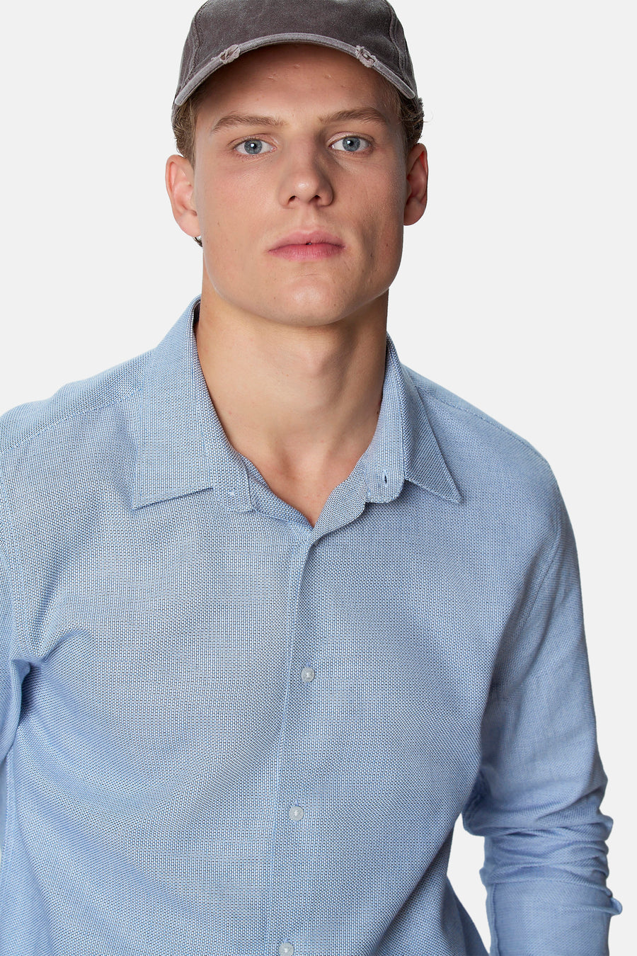 Hemd met lange mouwen - blauw