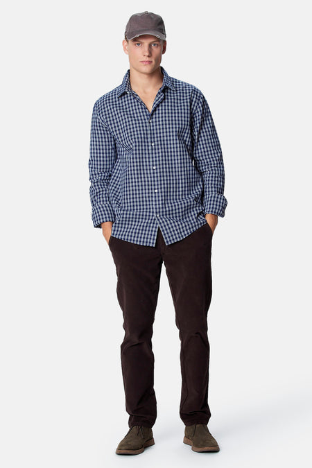 Hemd met lange mouwen - blauw