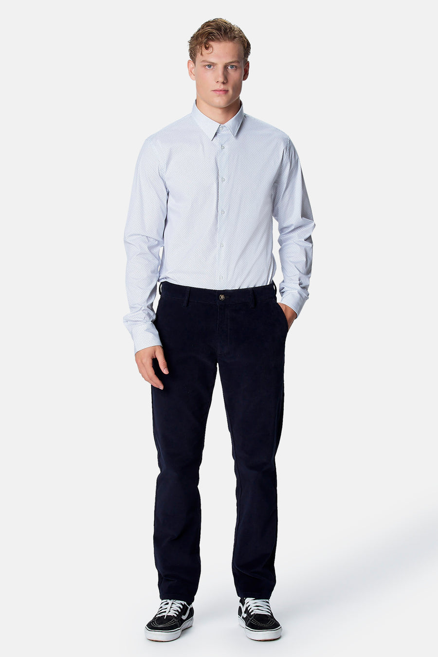 Hemd met lange mouwen - blauw