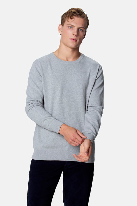Pull col O - gris