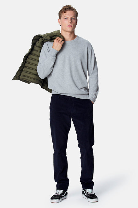 Pull col O - gris