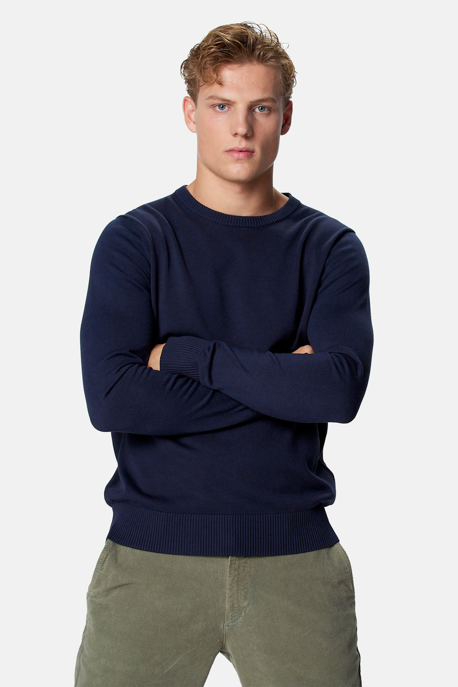 Pull O-hals - blauw