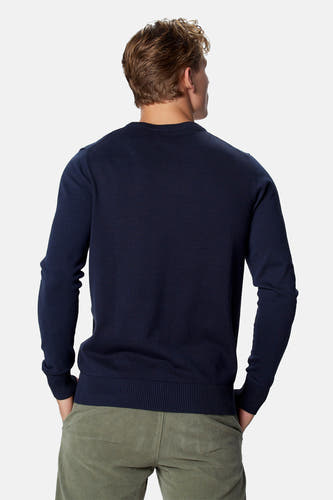 Pull O-hals - blauw