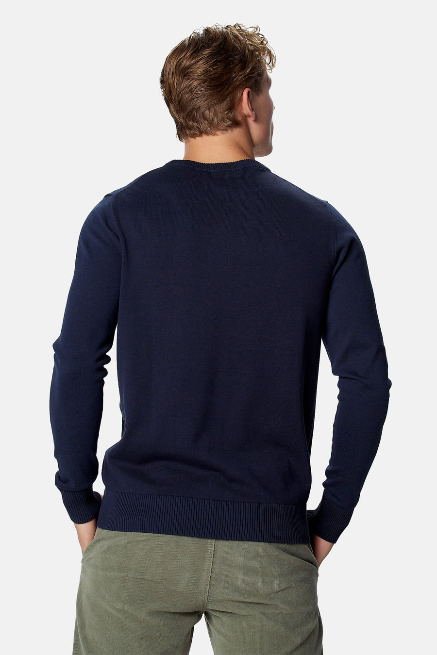 Pull O-hals - blauw