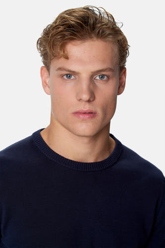 Pull O-hals - blauw