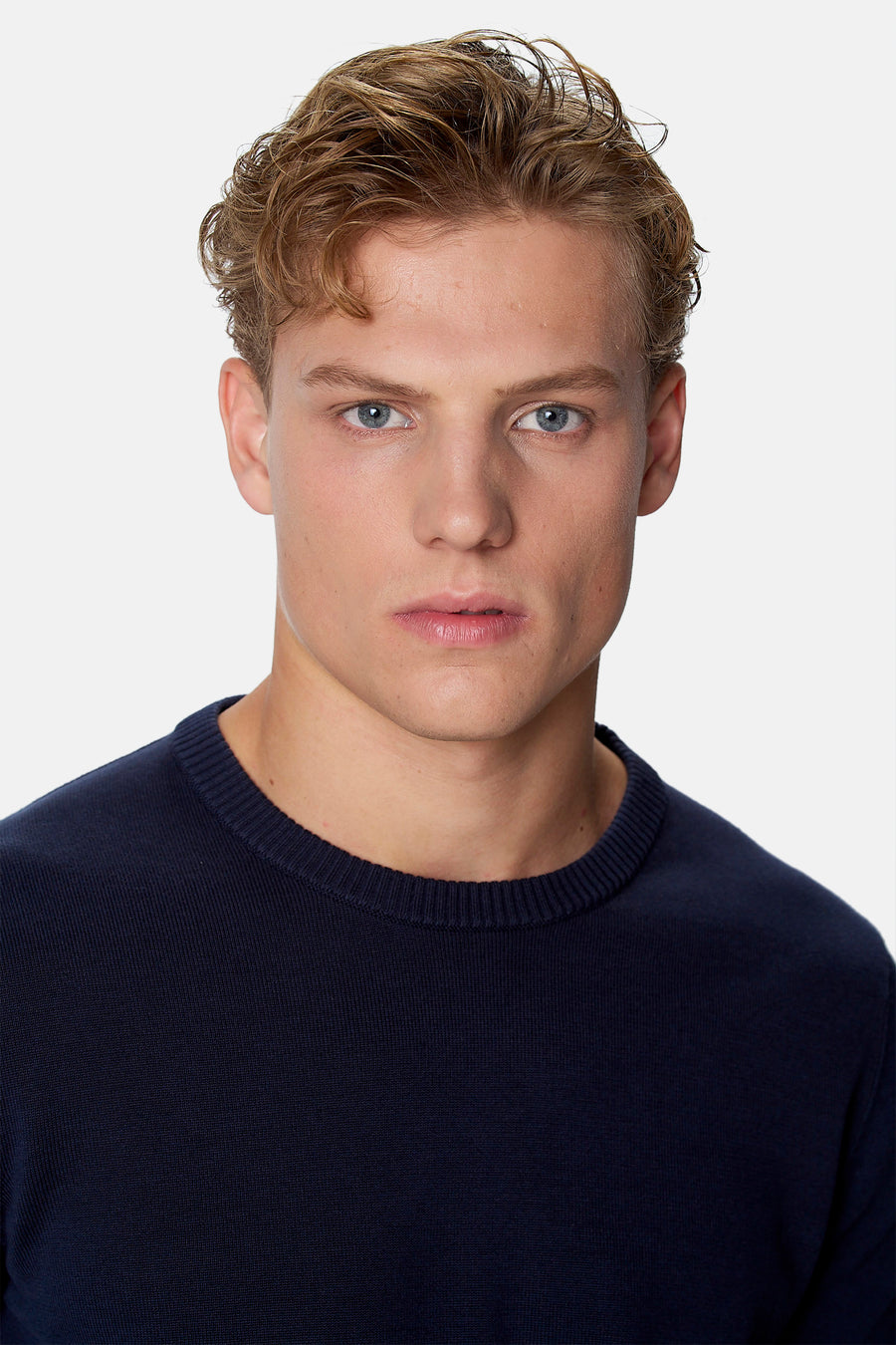 Pull O-hals - blauw