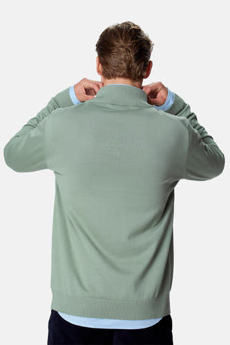 Pull à col roulant - vert