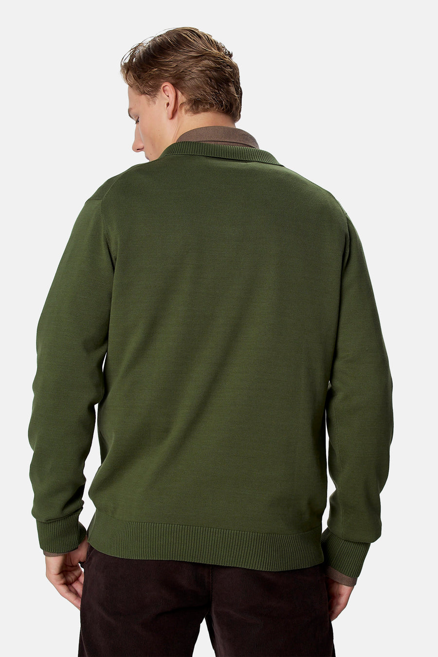 Pull à col roulant - vert