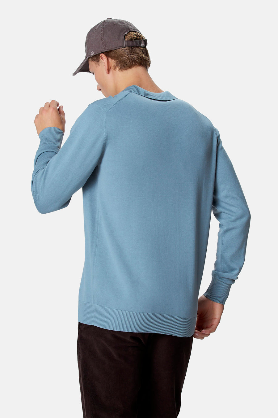 Pull à col roulant - bleu