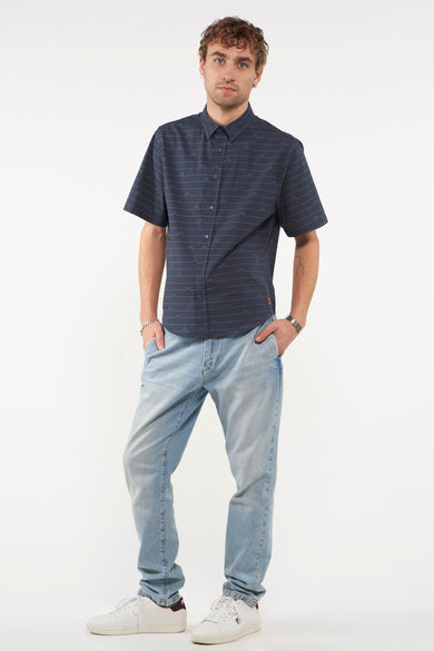 Chemise (manches courtes) Bleu - Cyclo Club Marcel
