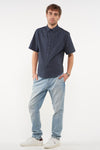 Hemd (korte mouwen) Blauw - Cyclo Club Marcel