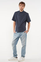 Hemd (korte mouwen) Blauw - Cyclo Club Marcel