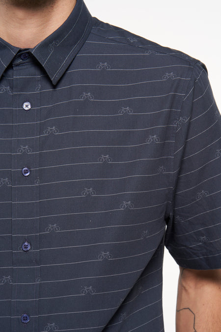 Hemd met korte mouwen - blauw