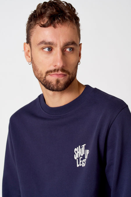 Sweater met ronde hals Blauw - Cyclo Club Marcel