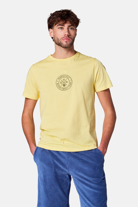 T-shirt (korte mouwen) Geel - Cyclo Club Marcel